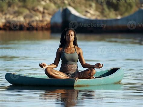 Yoga Boat Pose Variation Paripurna Navasana Generative Ai