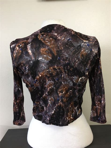 Vintage 1960s Lingerie Bed Jacket Glam Posh Cropped R Gem