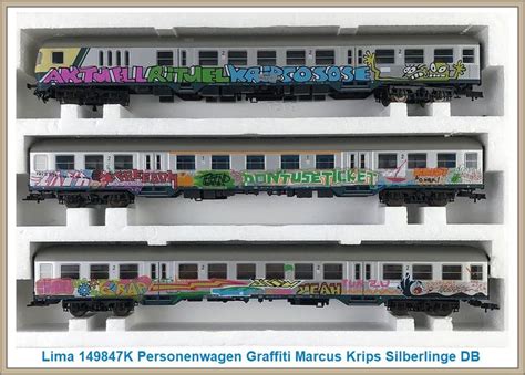 Lima 149847K Personenwagen Graffiti Marcus Krips Silberlinge DB