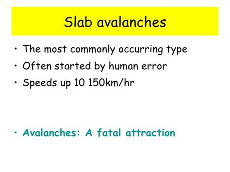 Physical Causes Lesson 3 Avalanche