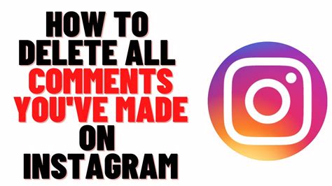 How To Delete A Comment On Instagram That You Wrote How To Delete All