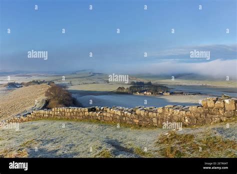 Early Morning Mist On Cawfield Crags Near Thorny Doors Hadrian S Wall