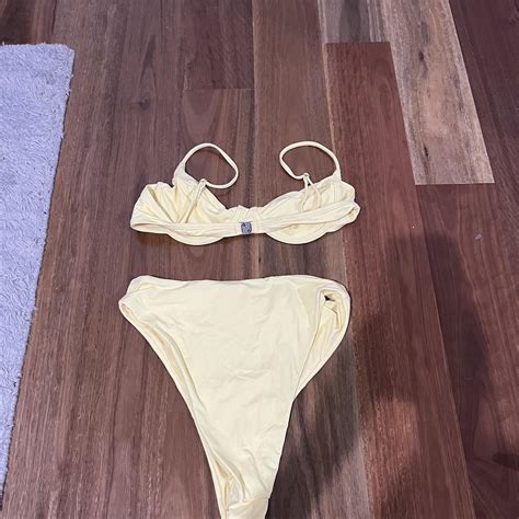 Subtitled Yellow Bikini Purchased From General Depop