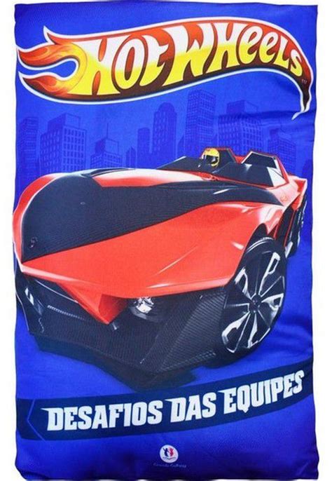 Livro Travesseiro Hot Wheels Desafios Das Equipes Atacado De Livros