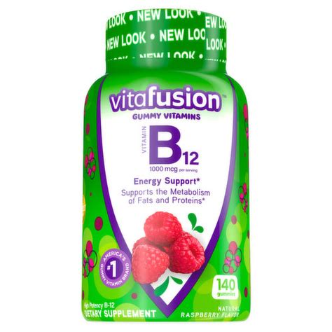 Vitafusion Vitamin B12 1000 Mcg Natural Raspberry Gummies Brookshires