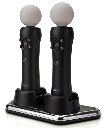 PlayStation 4 Move Motion Controllers 2-Pack & MOVE Dual Charging Dock ...