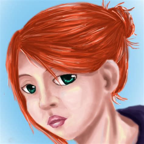 Red Haired Girl By Colorfullymonotone On Deviantart