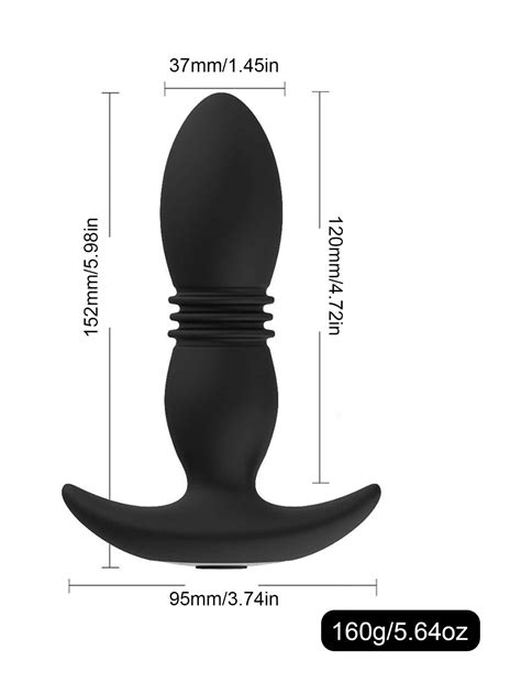 Vibrador telescópico con tapón Anal vibrador Anal con aplicación