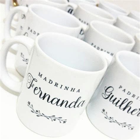 Caneca Personalizada Madrinha E Padrinho De Casamento Elo Canecas