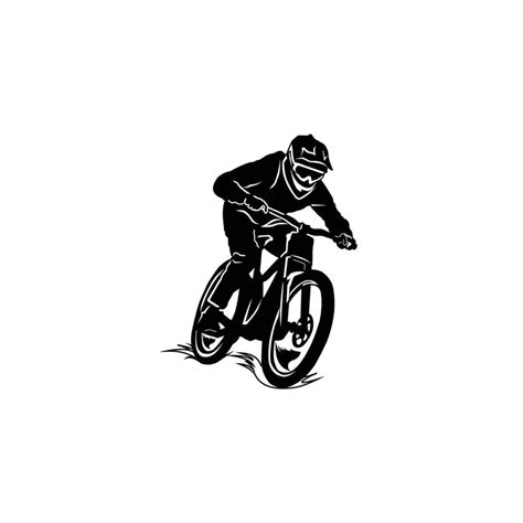 illustration of a dirt bike silhouette vector 6295210 Vector Art at ...