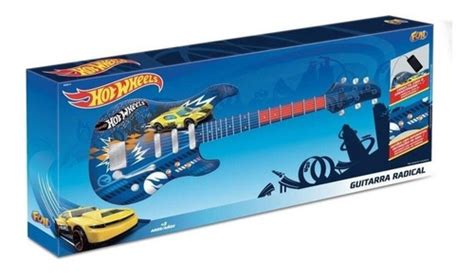 Guitarra Infantil Hot Wheels Azul Fun F Parcelamento Sem Juros