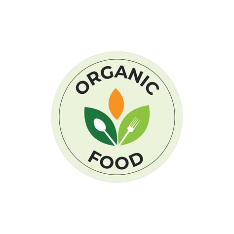 Organic food label design vector element 24206161 Vector Art at Vecteezy