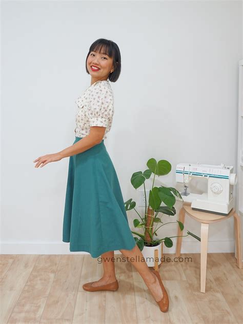 How To Draft And Sew A Half Circle Skirt 4 Panels — Gwenstella Made Sewing · Diy · Style