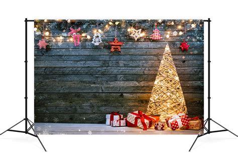 Illuminated Christmas Tree Decoration Backdrop M9-74 – Dbackdrop