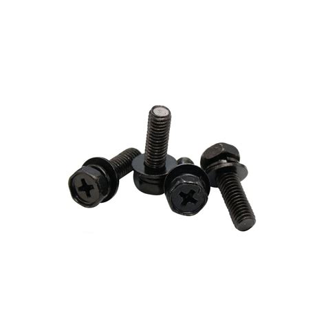 Black Phillips Cross Hex Flange Washer Head Bolt China Fast And