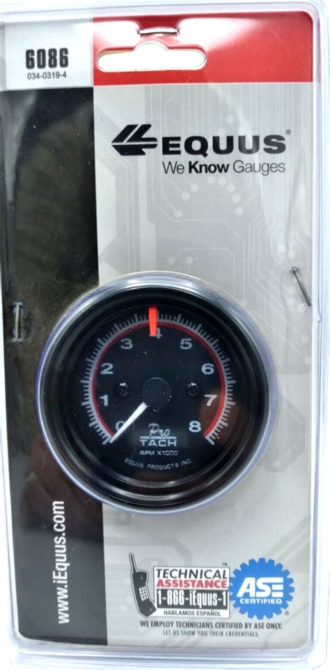 Equus Performance Pro Tachometer Rpm X 1000 Up To 8000 Rpm Item 6086