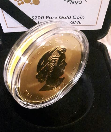 Kanada Canada Oz Gold Maple Leaf Super Incuse Dollars Proof