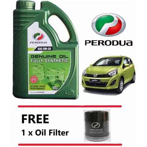 Perodua Fully Synthetic SAE 0W 20 0w20 Engine Oil 3L Perodua Oil