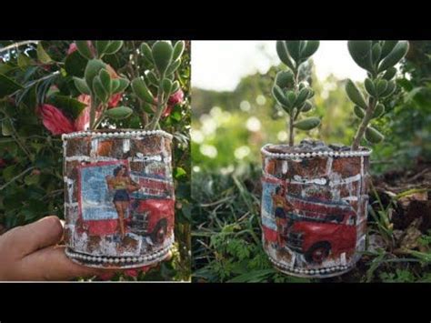 Idéia Genial reciclando latas de tinta e papelão Artesanato