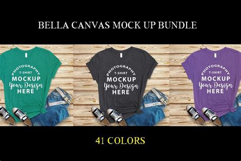 Bella Canvas Mockup Bundle Bundle Creative Fabrica