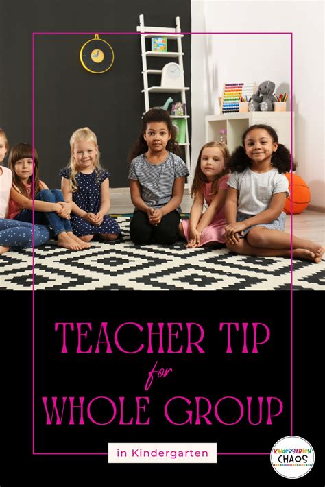 Teacher Tip for Whole Group in Kindergarten - Kindergarten Chaos