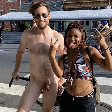 Straight Guy Naked In Public During WNBR Male Sharing