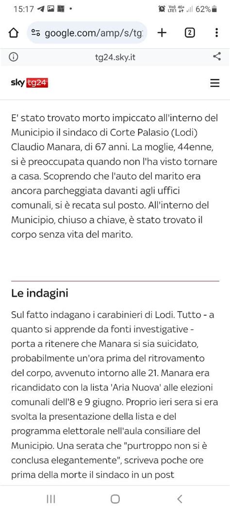 Lo Strano Suicidio Del Sindaco Di Corte Palasio E Quella Furiosa Guerra