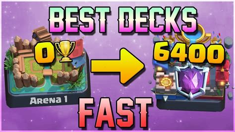 Best Decks For Trophies Clash Royale Top Decks Trophy Pushing Youtube