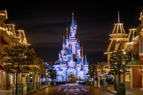 usa, Parks, Disneyland, Houses, Anaheim, California, Street, Night, Design, Street, Lights