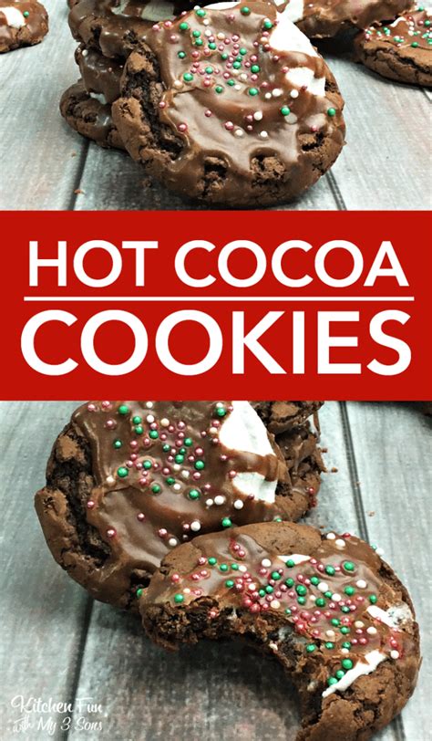 Christmas Hot Cocoa Cookies Kitchen Fun With My Sons