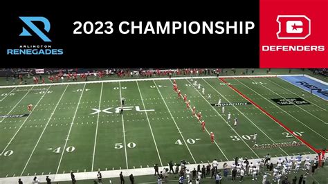 Full Xfl 2023 Championship Arlington Renegades Vs Dc Defenders Youtube