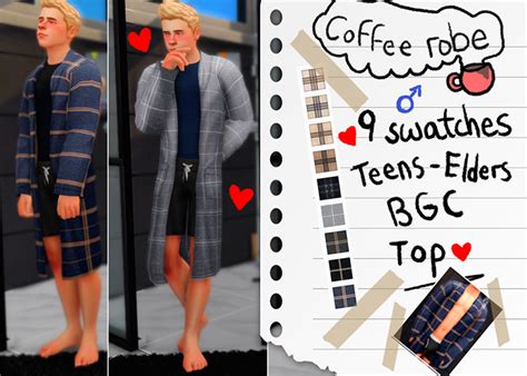 Best Sims 4 Bathrobe CC (Male + Female ) - All Sims CC