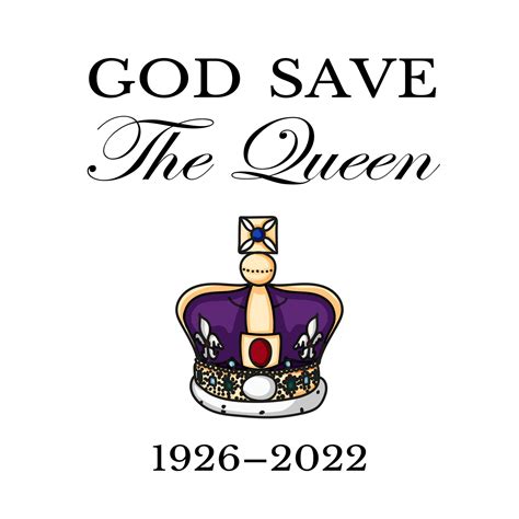 The Queen's death. RIP, God save the Queen. Rest in peace poster with