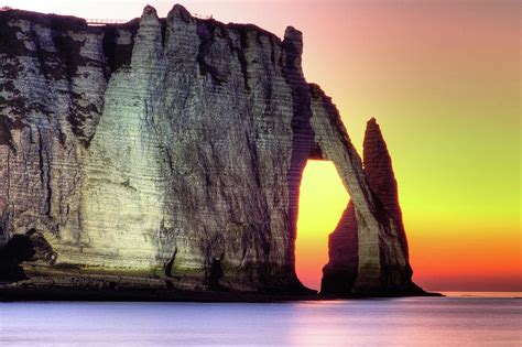 Etretat Cliff By Night Photograph by Loic Lagarde - Fine Art America