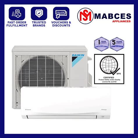 Daikin Hp D Smart Wall Mounted Inverter Ftkq Tvm Rkq Tvm Shopee