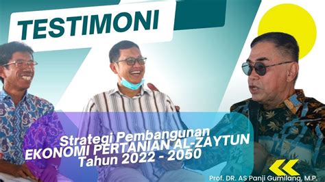 TESTIMONI Dosen Dan Pejabat UGJ Strategi Pembangunan EKONOMI