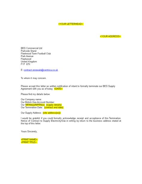 Contract Termination Letter How To Create A Contract Termination