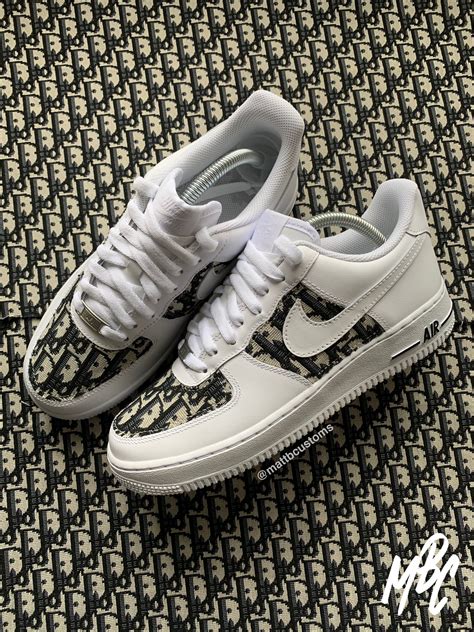 Black Dior Stitched Nike Af1