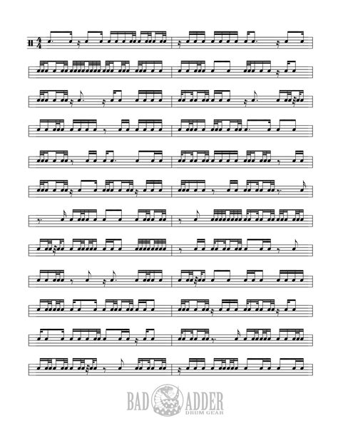 drumming music sheets 6