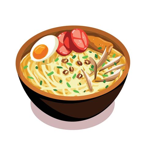 Soto Mie Ayam Chicken Noodle With Egg And Tomato Indonesian Gourmet