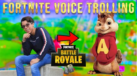 I Sound Like A CHIPMUNK Voice Trolling In Fortnite Funny Moments