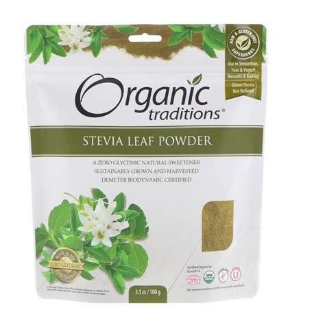 Stevia Leaf Powder 35 Oz 100 G 627733002905 Ebay