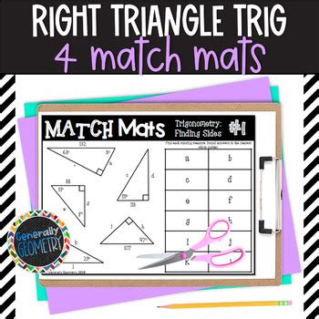 Right Triangle Trigonometry Activity | SOHCAHTOA by Generally Geometry