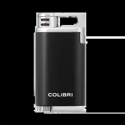 Colibri Single Jetflame Belmont Metallic Black Chrome Aansteker