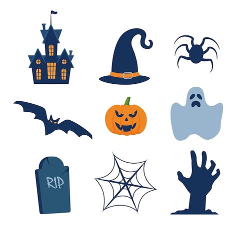 Elementos De Design De Halloween Cliparts De Halloween S Mbolos