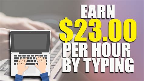 Work From Home Typing Jobs 23 Per Hour Make Money Online Earn By Typing Youtube