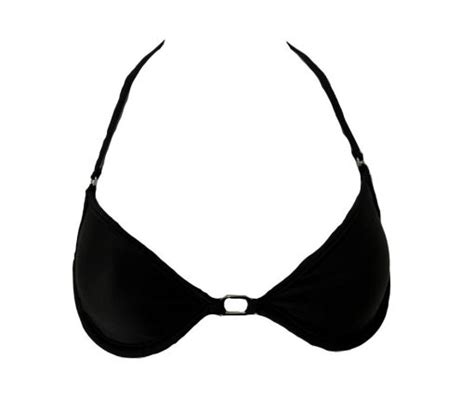 Midnight Black Underwire Bikini Top Micro Gigi