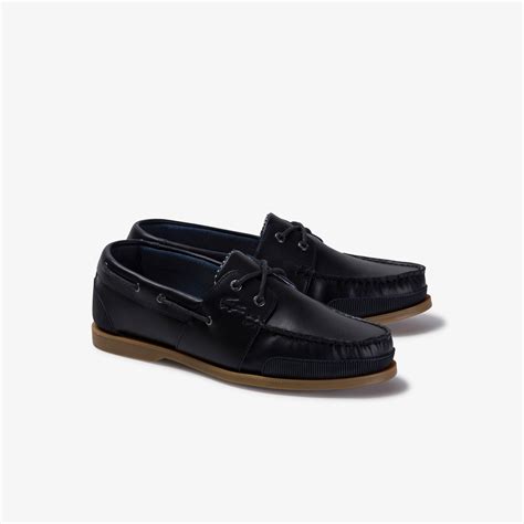 Men's Nautic Soft Leather Boat Shoes | LACOSTE