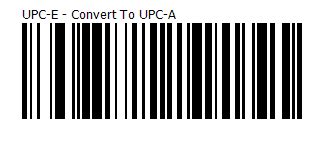 Converting UPC-E to UPC-A