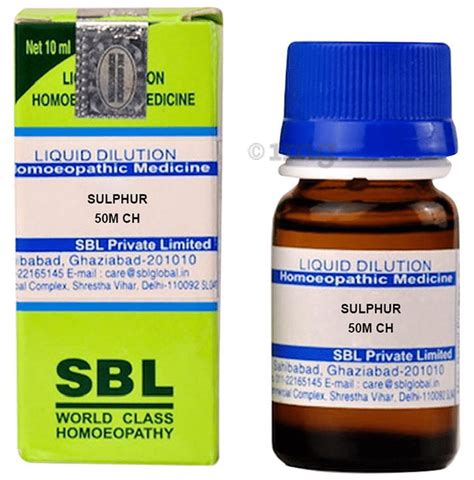 Sbl Sulphur Dilution M Ch Buy Bottle Of Ml Dilution At Best